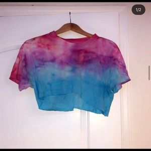 tie dye crop top
